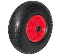 KetoBarrow 12'' Wheel 4.00-6 PU Puncture Proof Solid Wheel - 1 inch (25mm) Bore - 13 x 4 Heavy Duty Replacement for Sack Truck, Garden Trolley. Wheelbarrow. Go Cart, Trailer, Truck