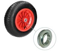 Ketobarrow 14" Wheelbarrow Wheel Pneumatic Tyre Innertube 3.50-8 With 20mm Roller Bearings