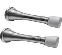 Ketobarrow 2X Wall Mounted Chome Spring Door Stops For Skirting Board Or Wall Sprung Stoppers