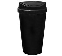 KetoBarrow 45L Large Recycling Bin for Kitchen with Touch Top Lid for Easy Waste Sorting, Durable Plastic Waste Bin for Kitchen, Office, Home & Commercial Use, Black