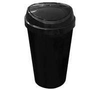 Ketobarrow Kitchen Bin 45L Touch Top Black Plastic Recycling Bin Press Top Waste Trash Rubbish