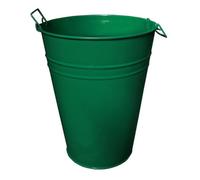 Ketobarrow Large Metal Flower Pot Vase Bucket Garden Planter With Drainage Hole, Balcony Home Decor, 50L - Garden Green