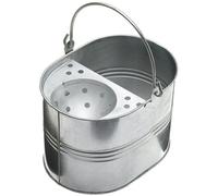 Ketobarrow Metal Mop Bucket Retro 11 Litre Wringer Cleaning Home Kitchen Bathroom Office Indoor Outdoor Multi Purpose