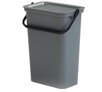 KetoBarrow Recycling Bin Food Bin with Handle Slim Kitchen Bin with Lift Top Lid & Locking Handle - 10L