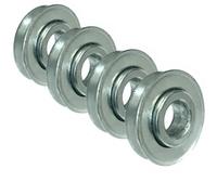 Ketobarrow Roller Ball Bearings Id 16mm X Od 35mm X Width 8mm Roller Bearing Steel Wheel Bearings For Wheelbarrow Or Cart Hand Truck - 4 Pack