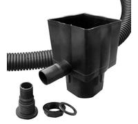 Ketobarrow Water Butt Downpipe Connector Kit Waterbutt Filler Kit Fits Both Round Square Downpipe Connect Downpipe To Water Butt With 2M Hose