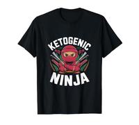 Ketogenic Ninja - Keto Diet No Carb Value Graphic T-Shirt, Men, Black, S