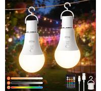 Ketom E27 Rechargeable Light Bulb with Remote, RGB Battery Light Bulb