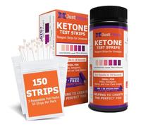 Ketone Keto Urine 150 Test Strips. 3 Resealable Foil Packs of 50 Strips Each. Look and Feel Fabulous on a Low Carb Ketogenic or HCG Diet. Accurately Measure Your Fat Burning Ketosis Levels