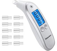 Ketone Meter Professional, Advanced Digital Ketone Analyzer & Ketosis Tester, Instant Results, Portable Breath Tester for Ketosis Testing with 10 Mouthpieces, Easy-to-Use (White) (White)