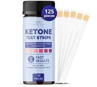Ketone Test Strips (125 Strips) - Keto Strips - Ketosis Test Strips for Urine -Accurately Detect and Measure Your State of Ketosis in Seconds-Easy to Use