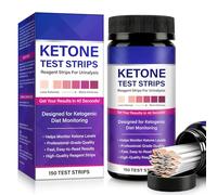 Ketone Urine Test Strips 150pcs, Ketone Test Strips Urine Tester Reagent Strip Anti for Ketogenic & Low-Carb Diets