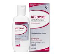 KETOPINE Ketoconazole 2% Anti-Dandruff Treatment Shampoo, 60ml | Dermatologically Tested | Clinically Proven to Treat and Prevent Itchy, Flaky, Dry Scalp, Seborrhoeic Dermatitis & Scalp Psoriasis