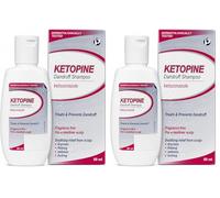 Ketopine Ketoconazole 2% Medicated Anti-Dandruff Shampoo, 60ml | Dermatologically Tested | Clinically Proven to Treat and Prevent Itchy, Flaky, Dry Scalp, Seborrhoeic Dermatitis & Scalp Psoriasis
