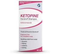 Ketopine Ketoconazole 2% Medicated Anti-Dandruff Shampoo, 60ml | Dermatologically Tested | Clinically Proven to Treat and Prevent Itchy, Flaky, Dry Scalp, Seborrhoeic Dermatitis & Scalp Psoriasis