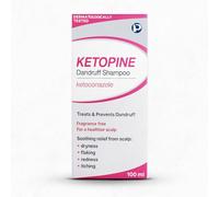 Ketopine Ketoconazole 2% Medicated Shampoo - Clinically Proven Anti-Dandruff Treatment for Itchy, Flaky, Dry Scalp, Seborrheic Dermatitis & Scalp Psoriasis - Fast Relief Anti-Fungal Formula, 100ml