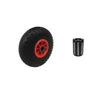 KetoPlastics 10" PLASTIC puncture proof solid trailer truck trolley wheel 3.00-4 replacement wheel - 20MM NEEDLE BEARINGS