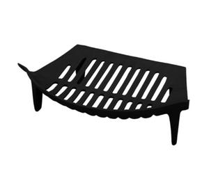 KetoPlastics 13" Single Fire Grate Bottom Base Bow Fronted Cast Iron For 14" Fire Place