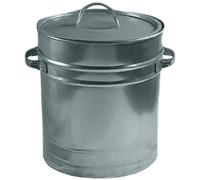 KetoPlastics 15L Coal Bucket & Lid Metal Ash Tidy Bin Coal Carrier Fireplace Ash Carrier