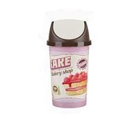 KetoPlastics 25 Litre Swing Bin Kitchen Bin Retro Vintage Style - Cupcake Design Shabby Chic