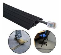 KetoPlastics 2M Cable Ramp Rubber Floor Cable Tidy Safety Protector For Office Or Home