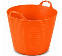 KetoPlastics 42L Garden Home Flexible Tub Container Bucket Flextub - Made In The Uk 42 Litre (Orange)