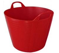 KetoPlastics 42L Garden Home Flexible Tub Container Bucket Flextub - Made In The Uk 42 Litre (Red)