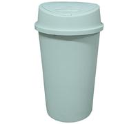 KetoPlastics 45 Liter 45 Litre 45L TOUCH BIN Colour Bin for Home Garden Office School Kitchen Bathroom Top Bin Portable Pedal Bin Removable Lid (Sage Green)