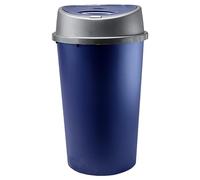 KetoPlastics 45 Liter 45 Litre 45L TOUCH BIN Colour Bin for Home Garden Office School Kitchen Bathroom Top Bin Portable Pedal Bin Removable Lid (NAVY)