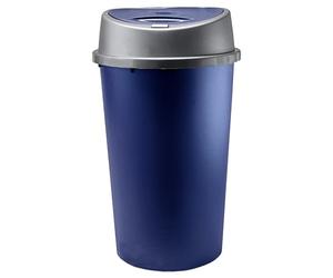 KetoPlastics 45 Liter 45 Litre 45L TOUCH BIN Colour Bin for Home Garden Office School Kitchen Bathroom Top Bin Portable Pedal Bin Removable Lid (NAVY)