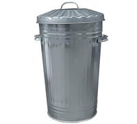 KetoPlastics 45 Litre Retro Bin Vintage Style Metal Tapered Dustbin with Lid Suitable for Indoor or Outdoor - Classic Bin - 45L