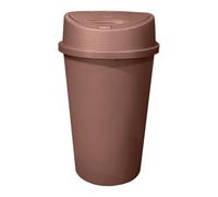 KetoPlastics 45L Touch Top Kitchen Bin Plastic Kitchen Household Rubbish Recycling Waste Bin Dustbin, Rose Gold Kitchen Bin