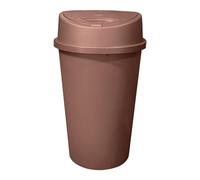 45L Touch Top Kitchen Bin Plastic Kitchen Household Rubbish Recycling Waste Bin Dustbin, Rose Gold Kitchen Bin