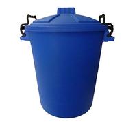 KetoPlastics 50L PLASTIC HANDLE BLUE Garden Storage Dustbin Bin 50 Litre Refuse HEAVY DUTY
