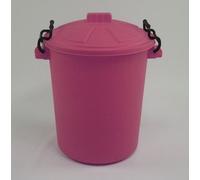 KetoPlastics 50L PLASTIC HANDLE PINK Garden Storage Dustbin Bin 50 Litre Refuse HEAVY DUTY