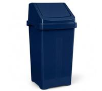 KetoPlastics 50L Swing Bin with Removable Lid Made in UK (Navy)