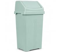 KetoPlastics 50L Swing Bin with Removable Lid Made in UK (Sage)