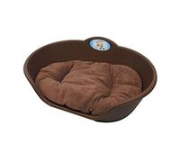 KetoPlastics BROWN PLASTIC WITH BROWN CUSHION/LARGE HEAVY DUTY PET BED - DOG/CAT/ANIMAL/SLEEP/BASKET