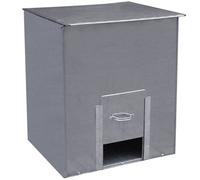 KetoPlastics Coal Bunker Storage Galvanised Steel Bunker For Solid Fuels, Wood Kindling, Coal, Logs, Grit, Salt 250 Kilo No 5 Bunker Coal Store