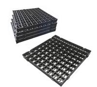 KetoPlastics Gravel Grids For Shed Base, Driveways, Paths Permable Grass Grids 500X500X40mm (20 Pack)