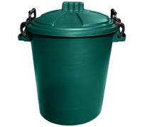 KetoPlastics Green Outdoor Bin - Feed Bin - Garden Bin - Waste Bin - 50L With Locking Lid