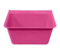 Ketoplastics Horse A1 Manger Hook Over Feeder Mountable Livestock Feed Bucket Trough - Pink - 15 Litre - Pink