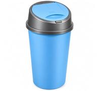 KetoPlastics Kitchen Bin 45L Rubbish Bin Dustbin with Removable Lid (Blue) | Non-Slip Base Dustbin with Removable Lid