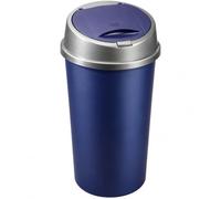 KetoPlastics Kitchen Bin 45L Rubbish Bin Dustbin with Removable Lid (Navy) | Non-Slip Base Dustbin with Removable Lid