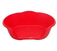 KetoPlastics MEDIUM RED Plastics Dog Bed/Cat Bed Basket Heavy Duty Made In U.K Available in Small, Medium, Large And Extra Large