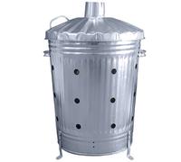 KetoPlastics Metal Incinerator Bin Fast Burner Steel Incin - 90L
