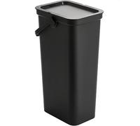 KetoPlastics Moda Recycling Bin with Handle Slim Kitchen Bin with Lift Top Lid & Locking Handle - 25L