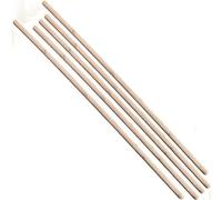 KetoPlastics Pack of 5 Wooden Broom Handles Mopstick Replacement Natural Wood Stale Handle 4ft x 15/16 23mm