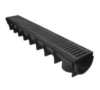 KetoPlastics Plastic Drainage Channel Pack 1M Length Drain Channel And Grill