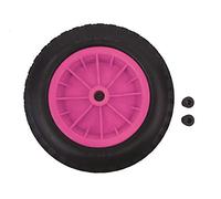 KetoPlastics ® PU 14" Puncture Proof PINK Wheelbarrow Wheel Tyre 3.50-8 Light Weight FOAM